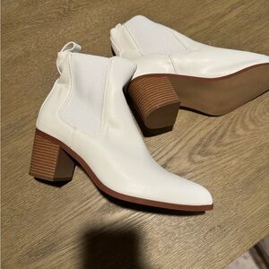 White Ankle Boots